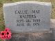 Callie Mae Snell Lampp Covington Harris Walters Headstone 1899-1974