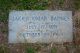 Jacob Omar Barnes Headstone 1891-1964