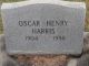Oscar Henry Harris Headstone 1904-1958